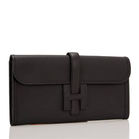 hermes black jige clutch|hermes kelly elan clutch.